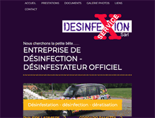 Tablet Screenshot of desinfexionservice.ch